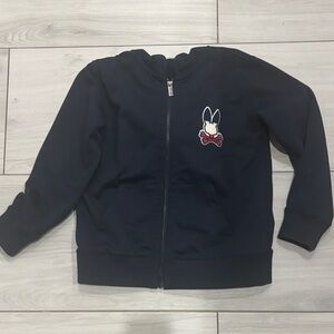Psycho Bunny Kids Navy Hoodie with Bunny Logo
